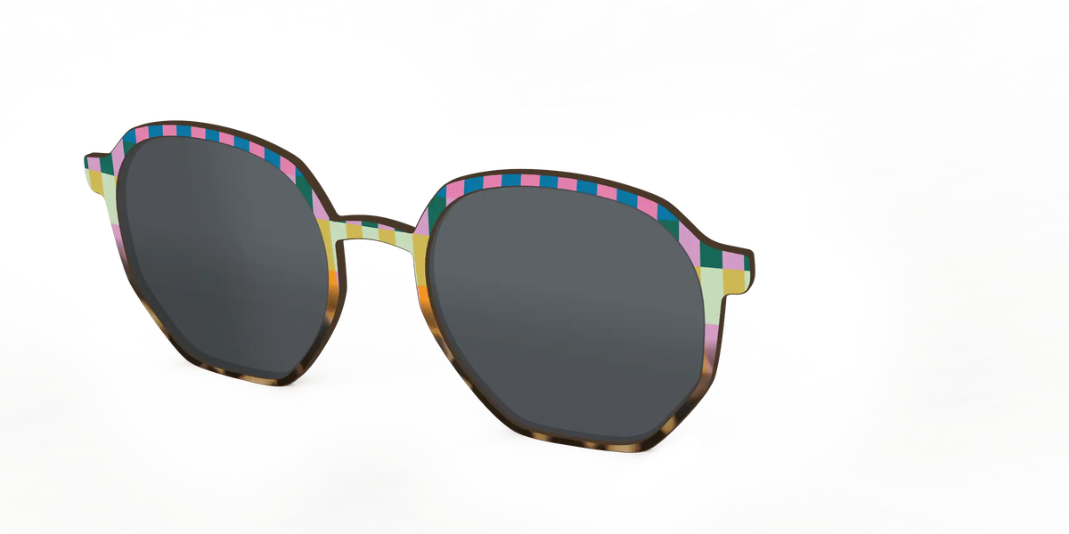 The Polarized Summer Stripes Tortoise Sun Top