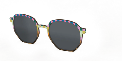 The Polarized Summer Stripes Tortoise Sun Top