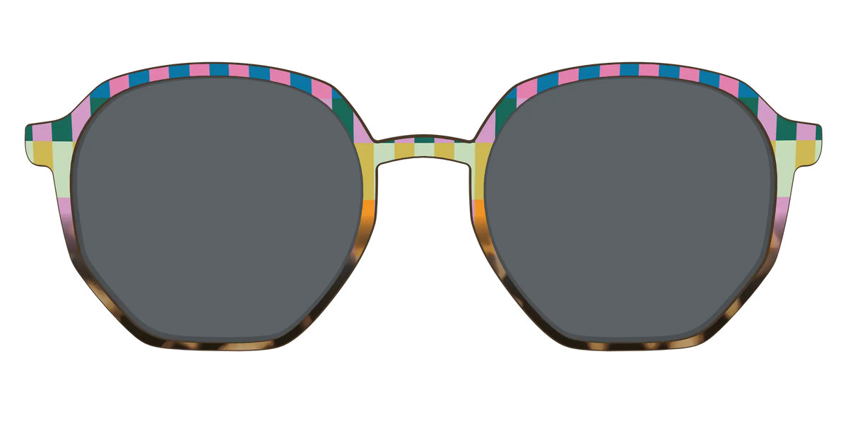 The Polarized Summer Stripes Tortoise Sun Top