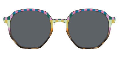 The Polarized Summer Stripes Tortoise Sun Top