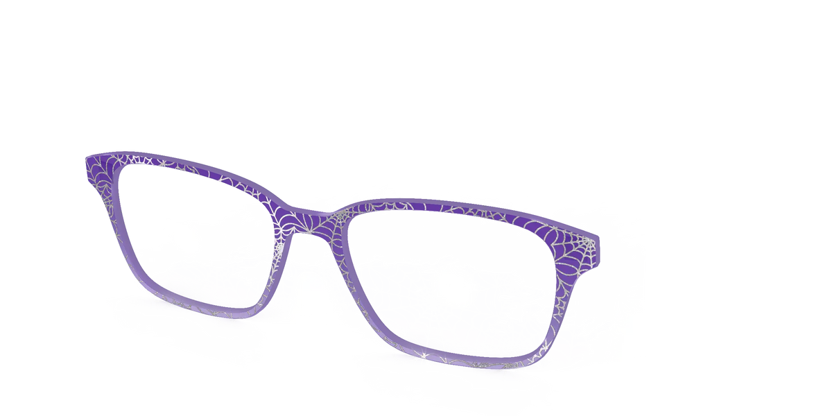 The Holographic Purple Webbed Crystal
