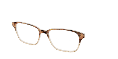 The Khaki Tortoise Crystal Split with Gold Flakes