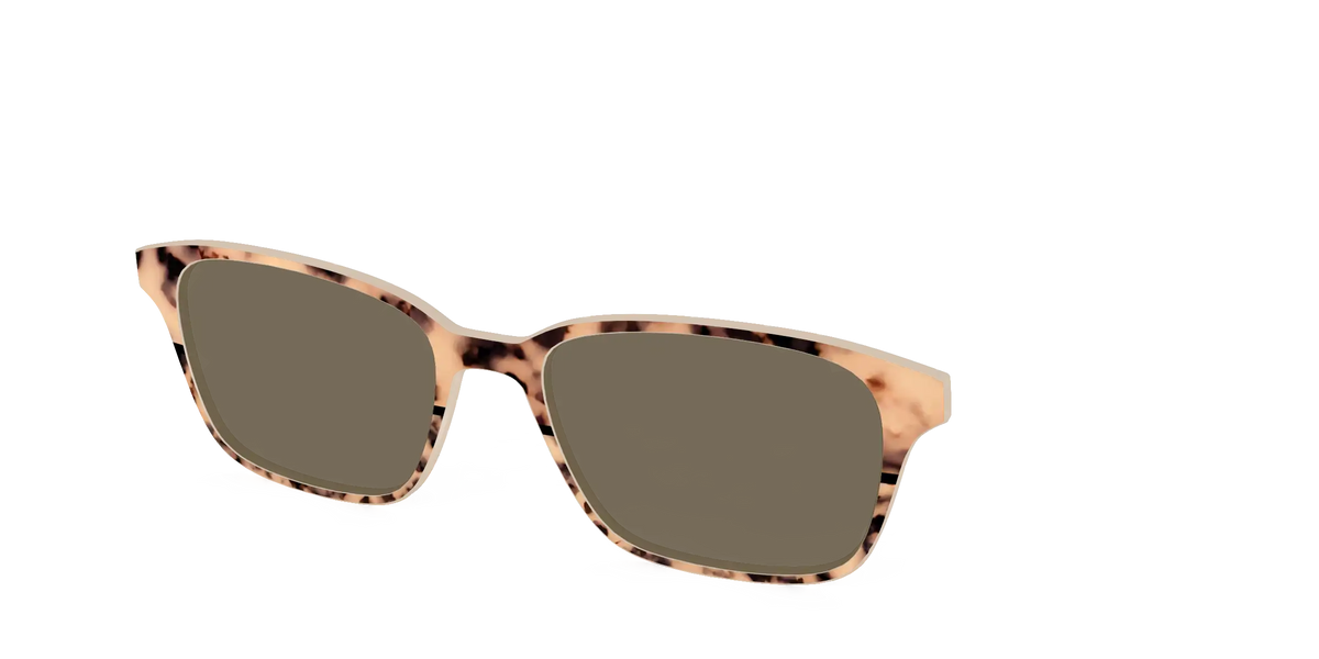 The Polarized Bisque Tortoise Split Sun Top