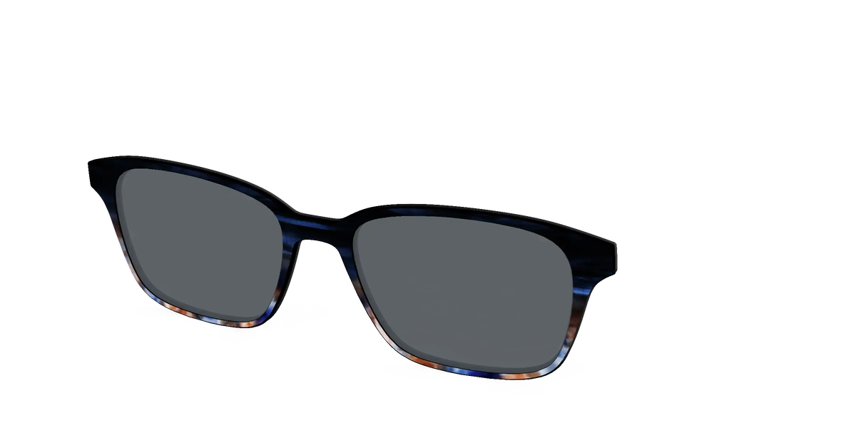 The Polarized Blue Horn Tortoise Sun Top