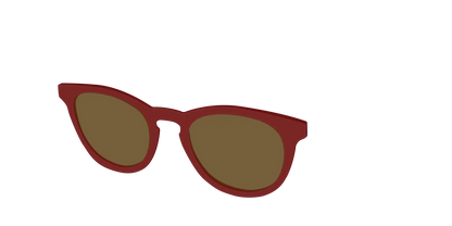 The Polarized Burgundy Sun Top