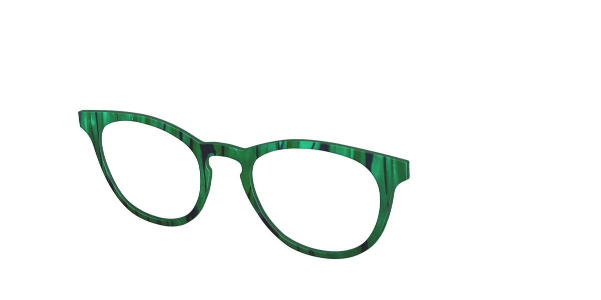The Emerald Moire Stripes