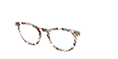 The Evergreen Plaid with Foil Crystal