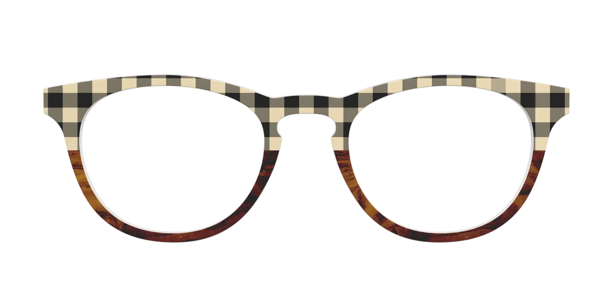 The Ivory Plaid Wood Split