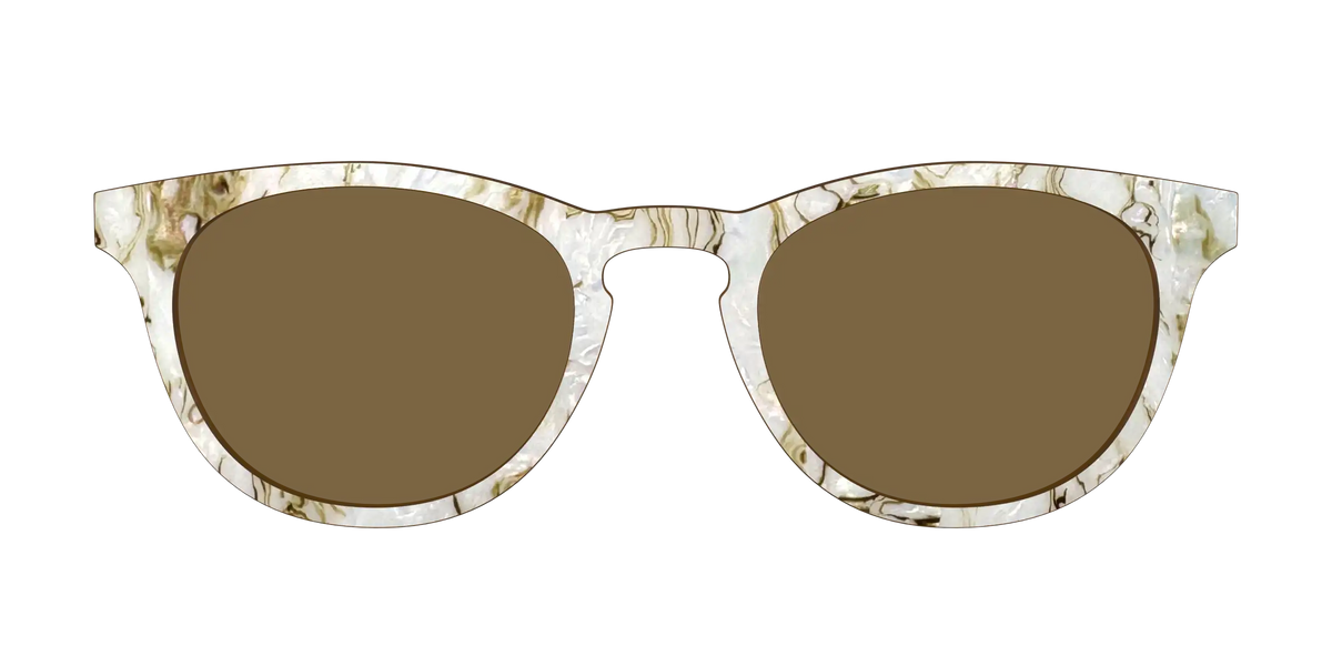 The Polarized Ivory Sand Pearl Shell Sun Top