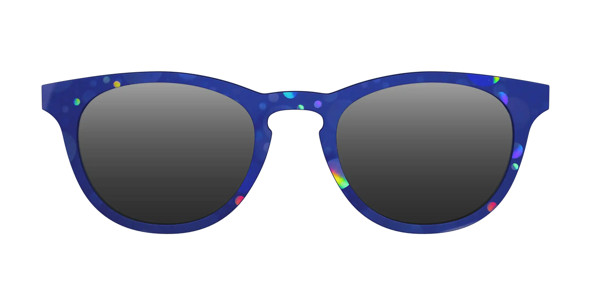 The Polarized Navy Holographic Bubbles Sun Top