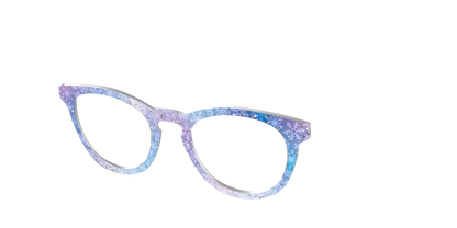 The Pastel Snowflake with Iridescent Glitter