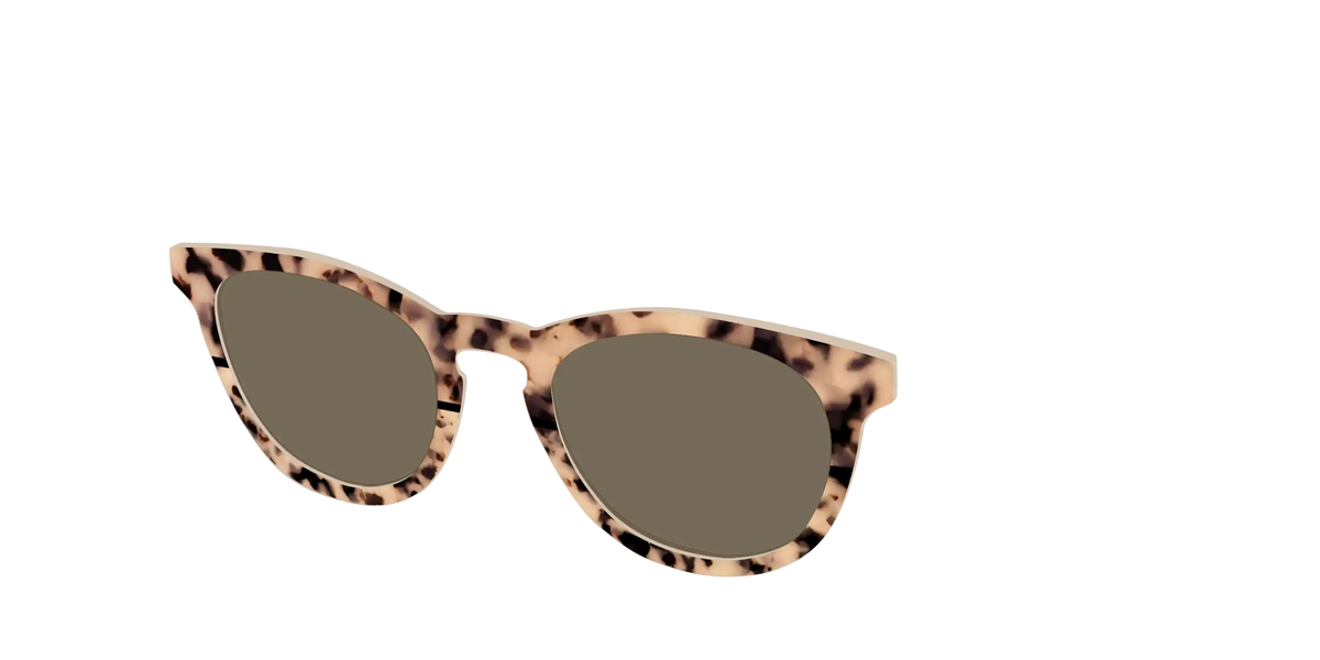 The Polarized Bisque Tortoise Split Sun Top