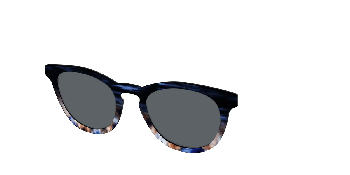 The Polarized Blue Horn Tortoise Sun Top