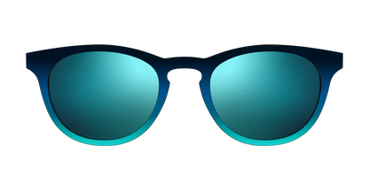The Polarized Royal Blue to Seafoam Gradient Sun Top