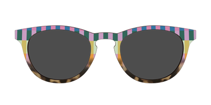 The Polarized Summer Stripes Tortoise Sun Top