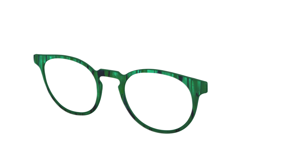 The Emerald Moire Stripes