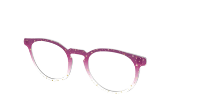 The Pink Ombre Gold Foil Crystal