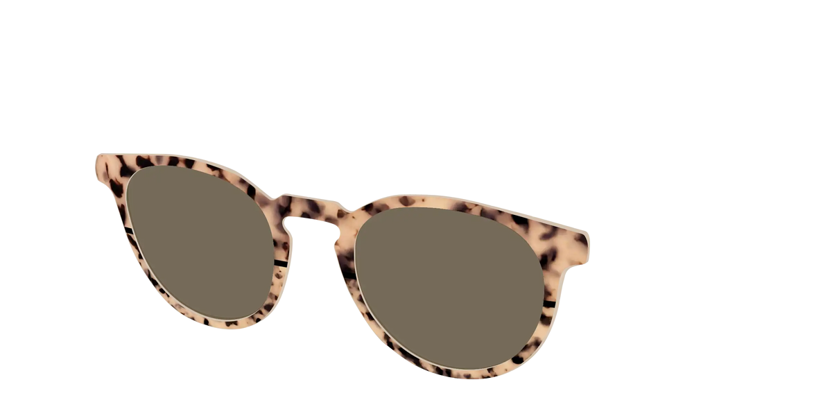 The Polarized Bisque Tortoise Split Sun Top