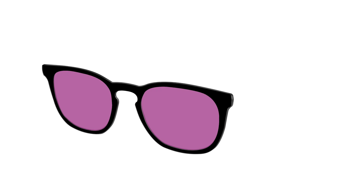 The Black with Violet Golf lens