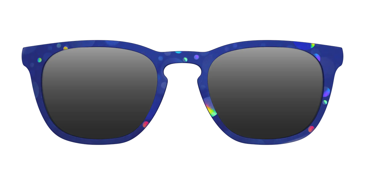 The Polarized Navy Holographic Bubbles Sun Top
