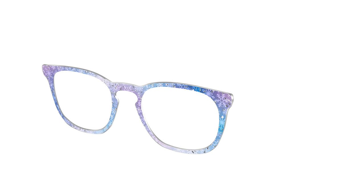 The Pastel Snowflake with Iridescent Glitter