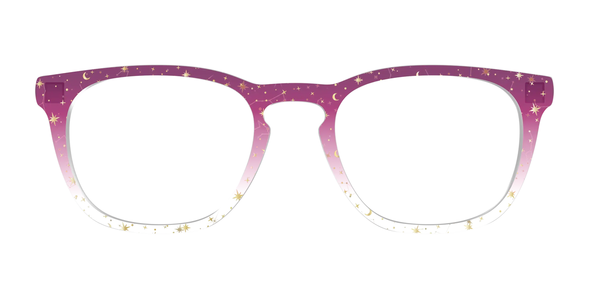 The Pink Ombre Gold Foil Crystal