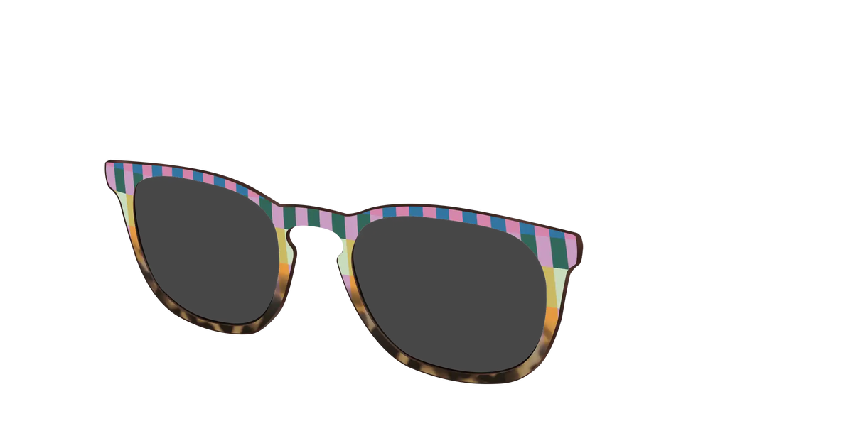 The Polarized Summer Stripes Tortoise Sun Top