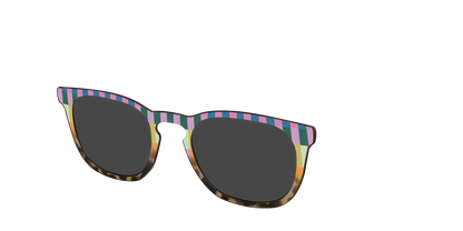 The Polarized Summer Stripes Tortoise Sun Top