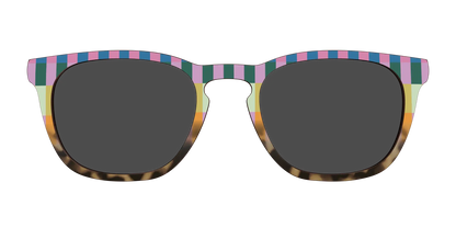 The Polarized Summer Stripes Tortoise Sun Top