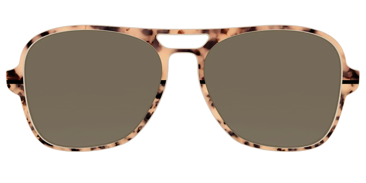 The Polarized Bisque Tortoise Split Sun Top