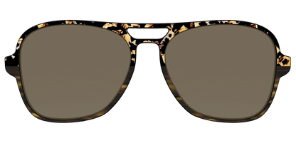 The Polarized Caramel Tortoise Horn Split Sun Top