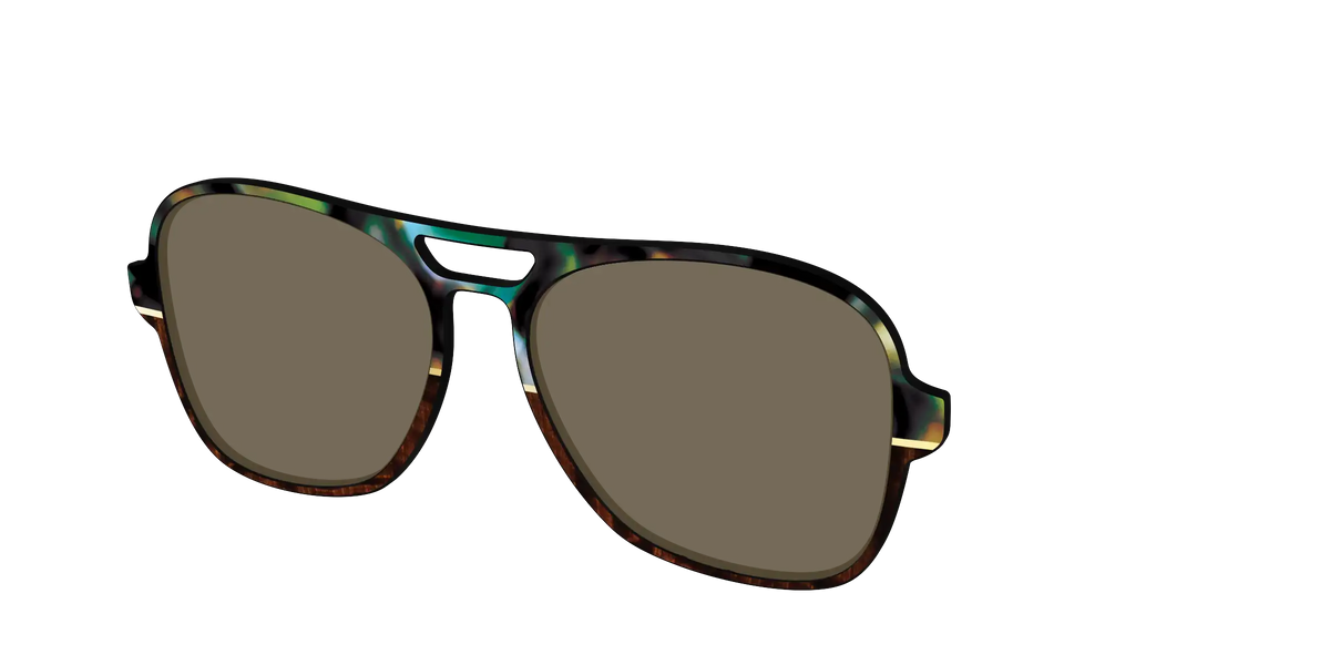 The Polarized Mirage Split with Gold Foil Sun Top