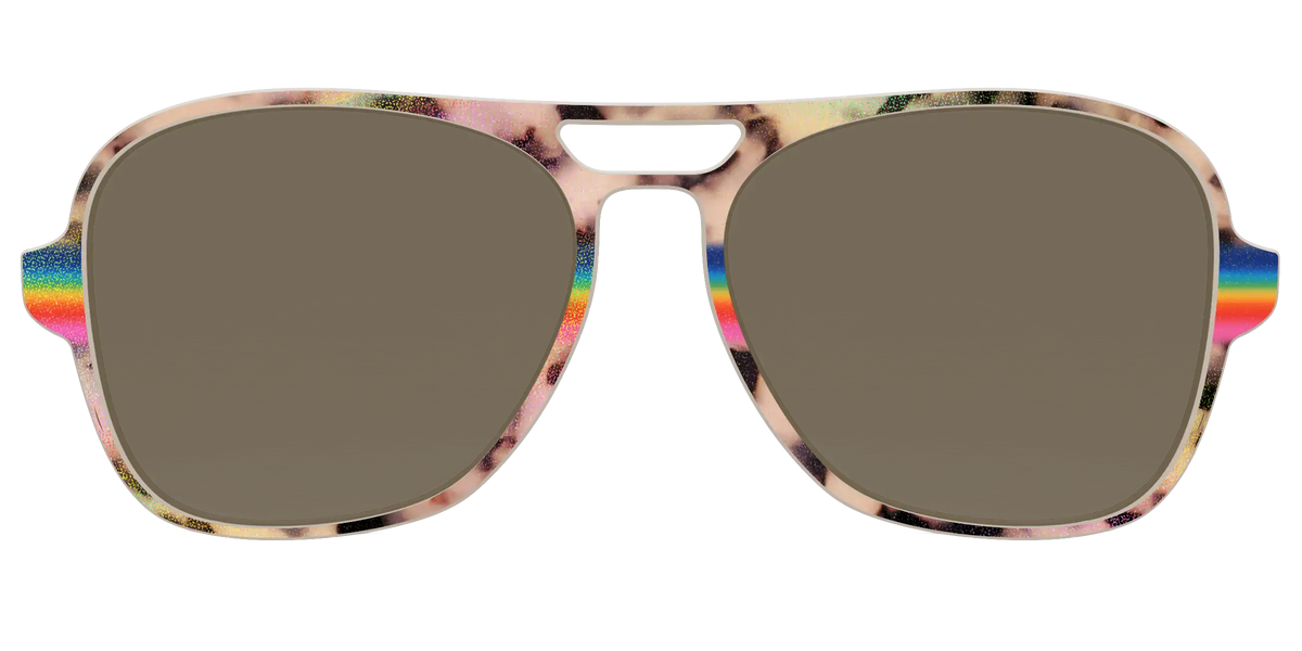 The Polarized Prism Split Tortoise Sun Top