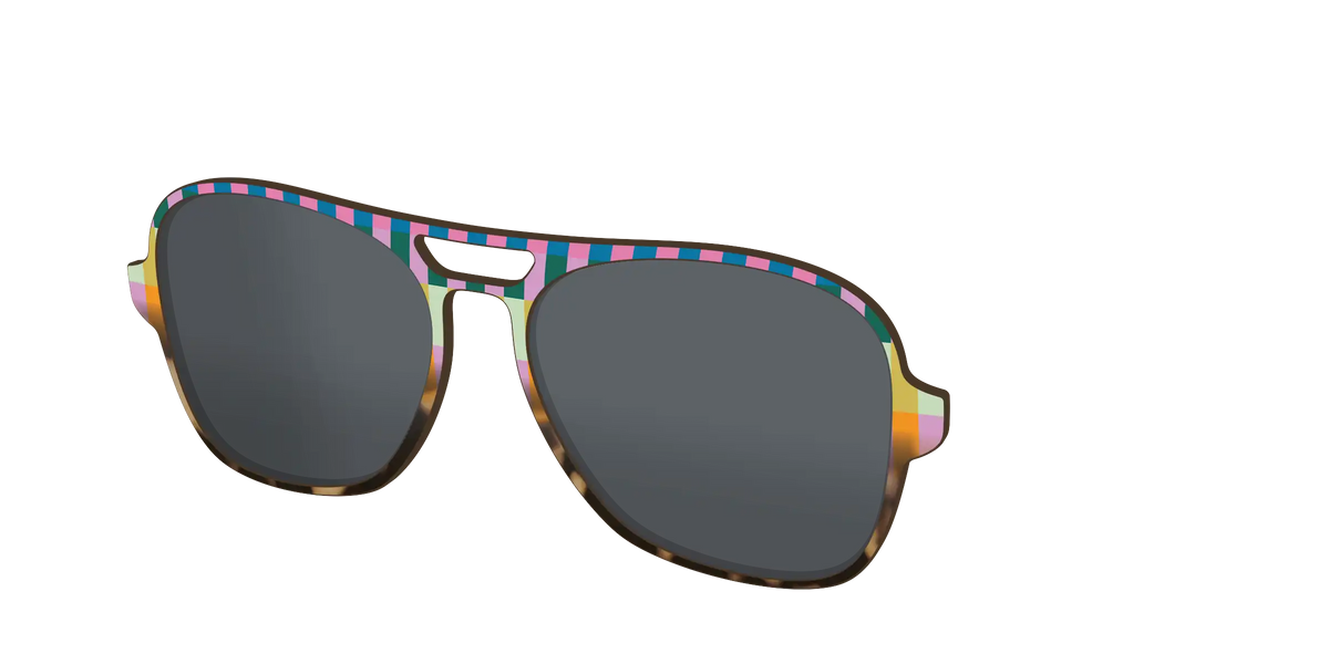 The Polarized Summer Stripes Tortoise Sun Top