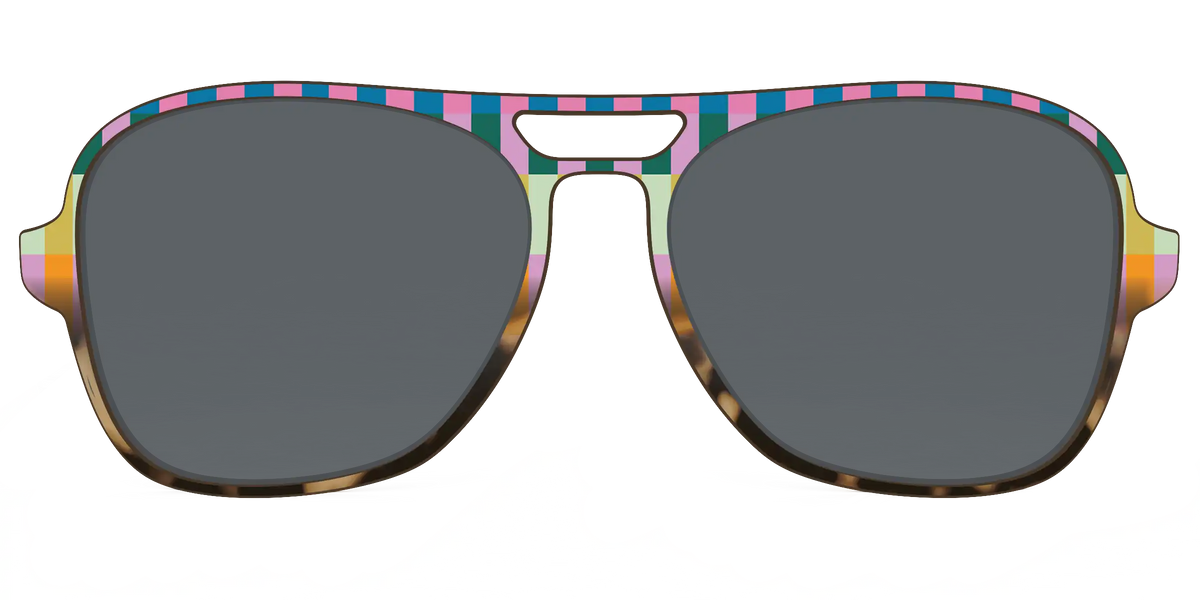 The Polarized Summer Stripes Tortoise Sun Top