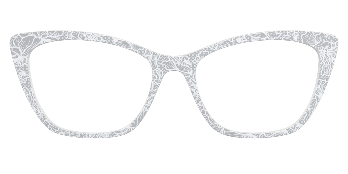 The Pale Gray Floral Lace