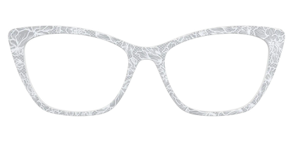 The Pale Gray Floral Lace