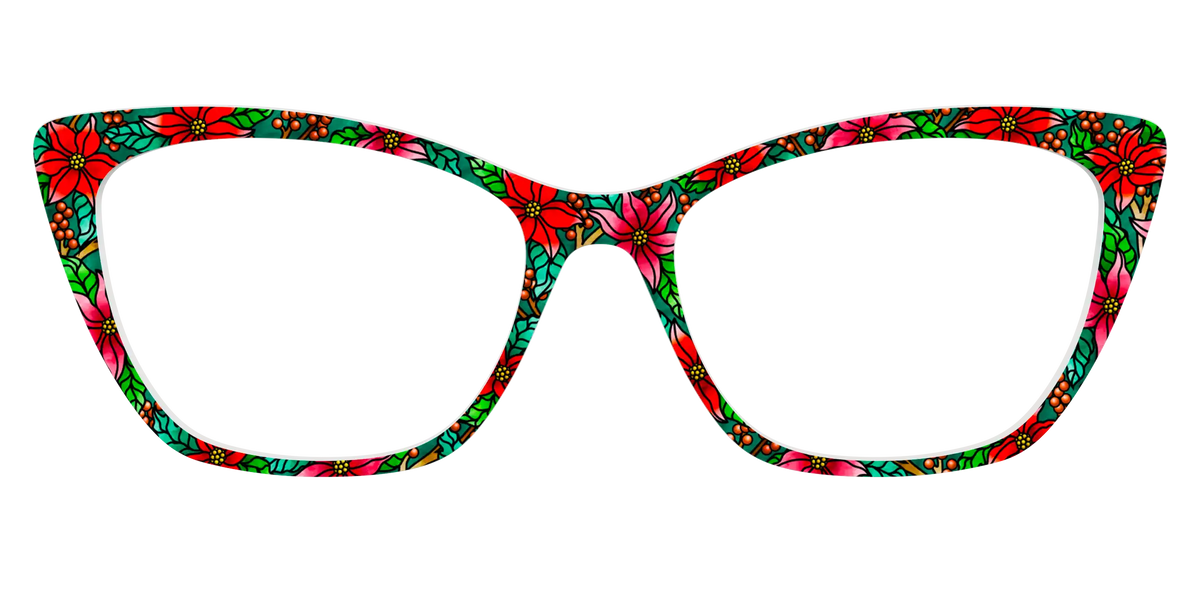The Poinsettia Stained Glass