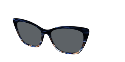 The Polarized Blue Horn Tortoise Sun Top