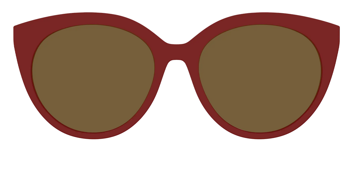 The Polarized Burgundy Sun Top