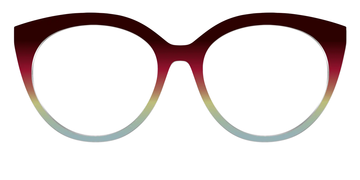 The Cherry to Frosted Mint Gradient