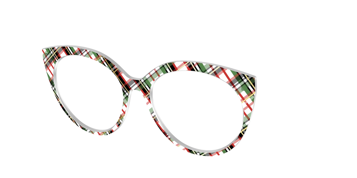 The Evergreen Plaid with Foil Crystal