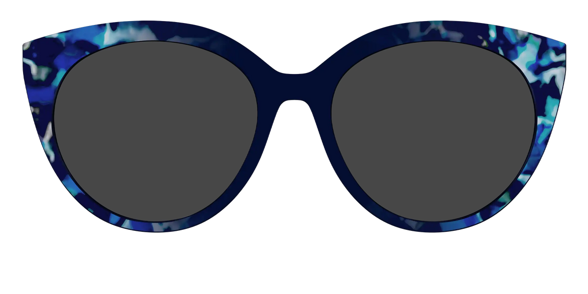 The Polarized Indigo Tortoise Sun Top