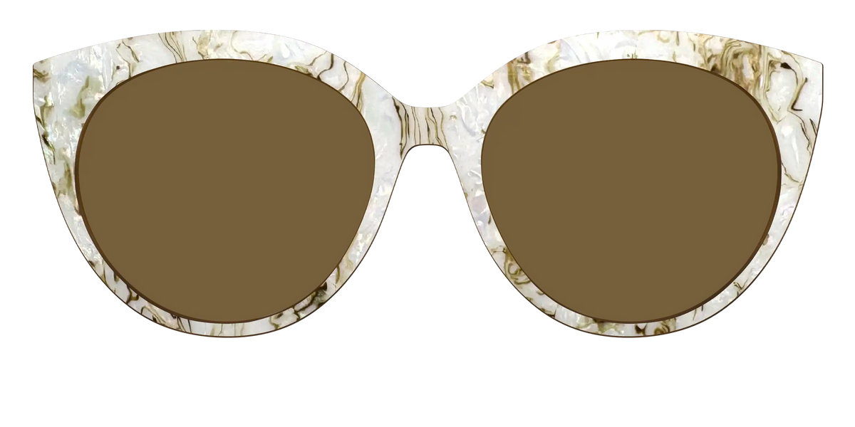 The Polarized Ivory Sand Pearl Shell Sun Top