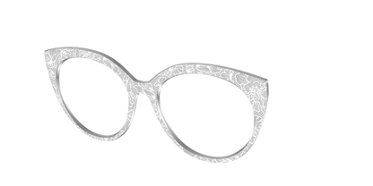 The Pale Gray Floral Lace