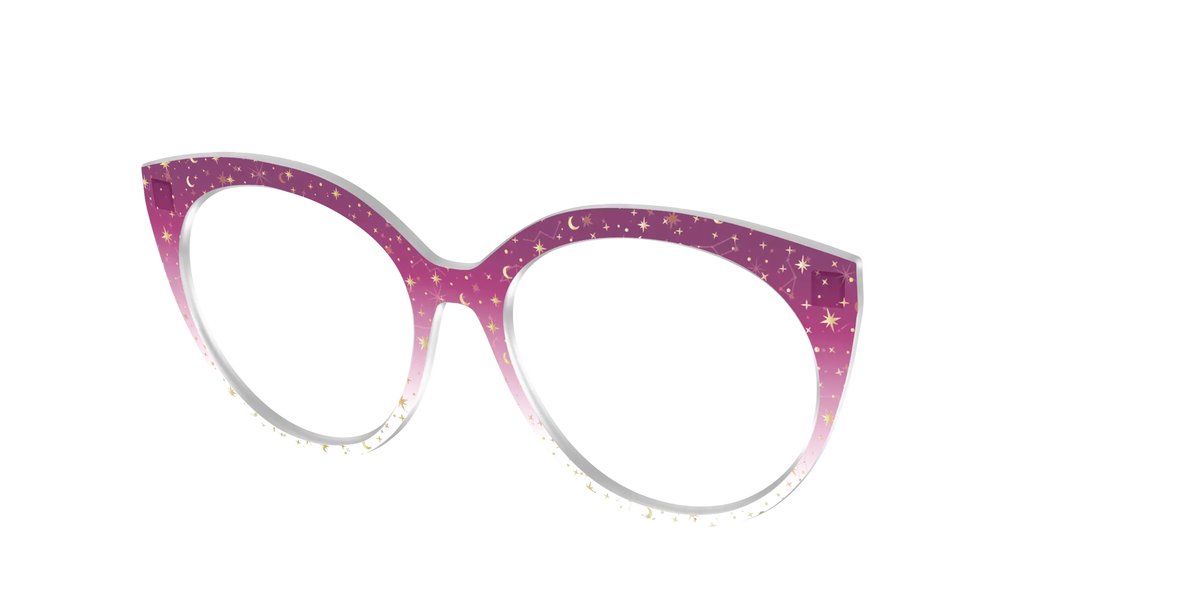 The Pink Ombre Gold Foil Crystal