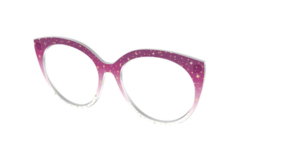 The Pink Ombre Gold Foil Crystal