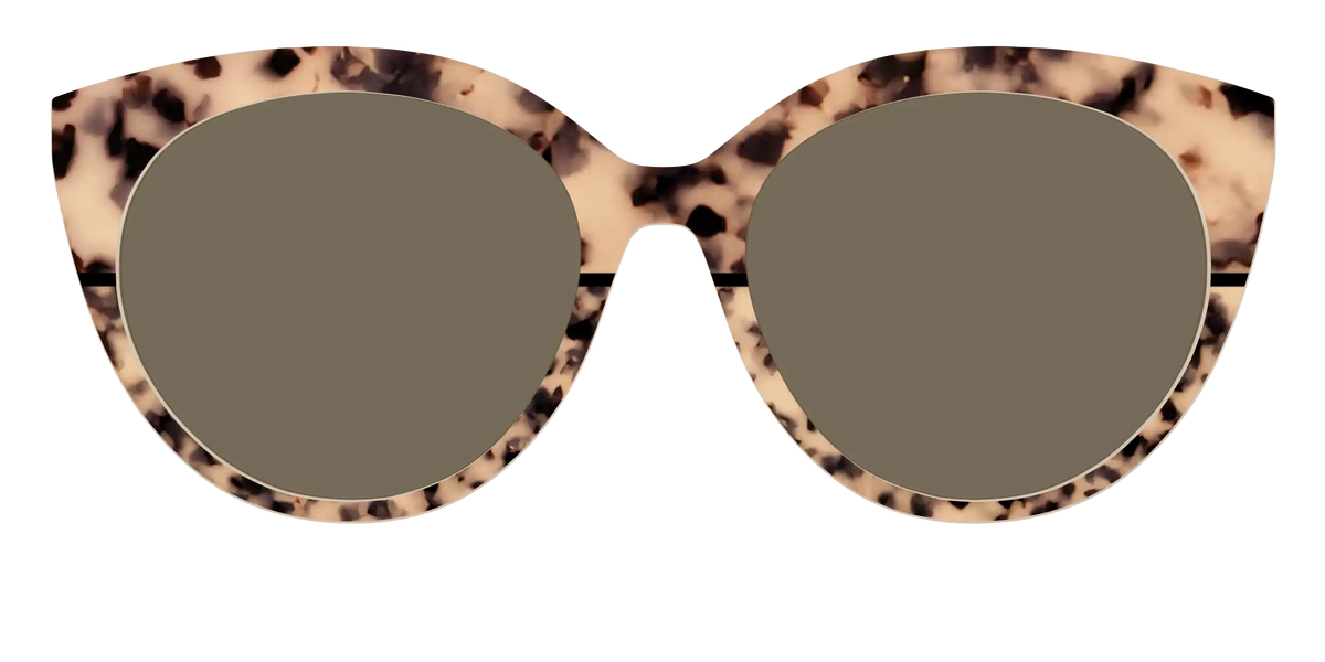 The Polarized Bisque Tortoise Split Sun Top
