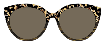 The Polarized Caramel Tortoise Horn Split Sun Top