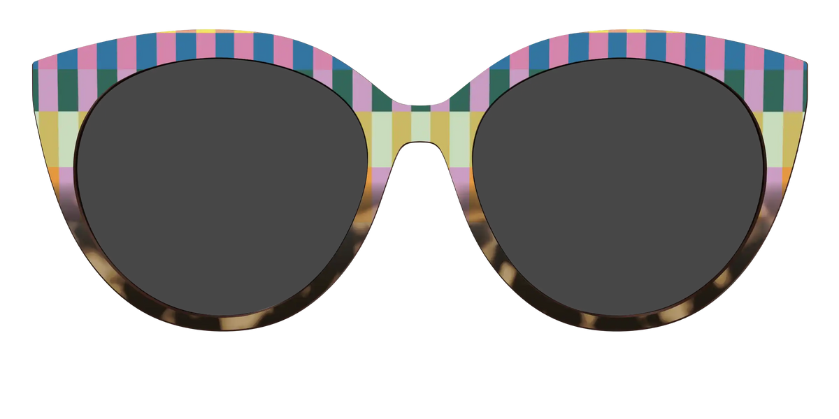 The Polarized Summer Stripes Tortoise Sun Top